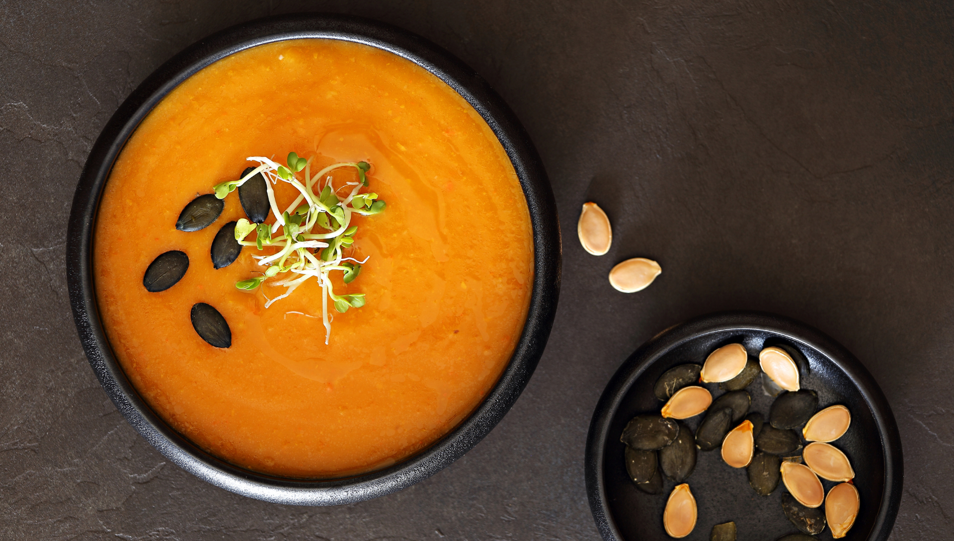 Kürbissuppe mit Ingwer und Kokosmilch