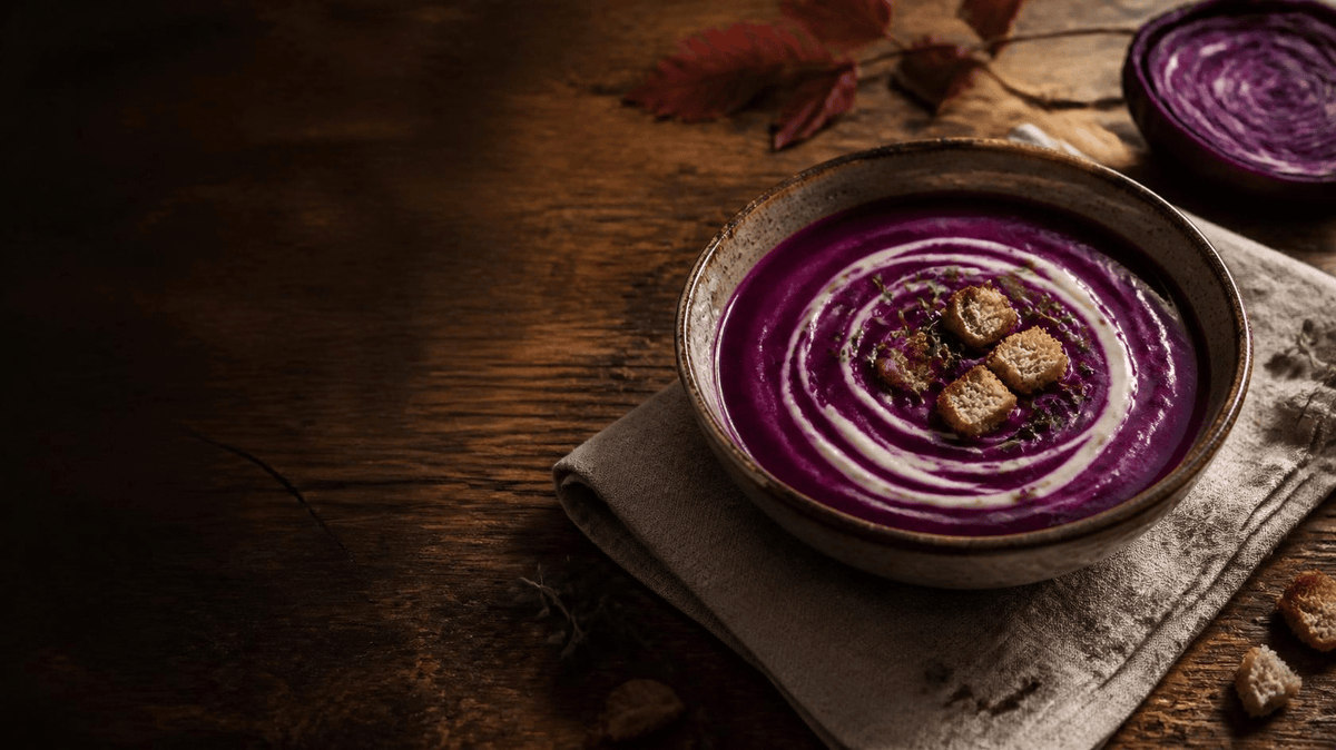 Rotkohl-Suppe