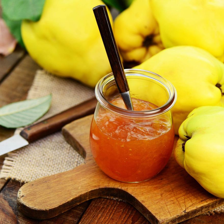 Quittenkonfitüre Arbeitszeit 20 Min.Koch-/Backzeit 40 Min.Einkochzeit 10 Min.Gesamtzeit 1 Std. 10 Min.