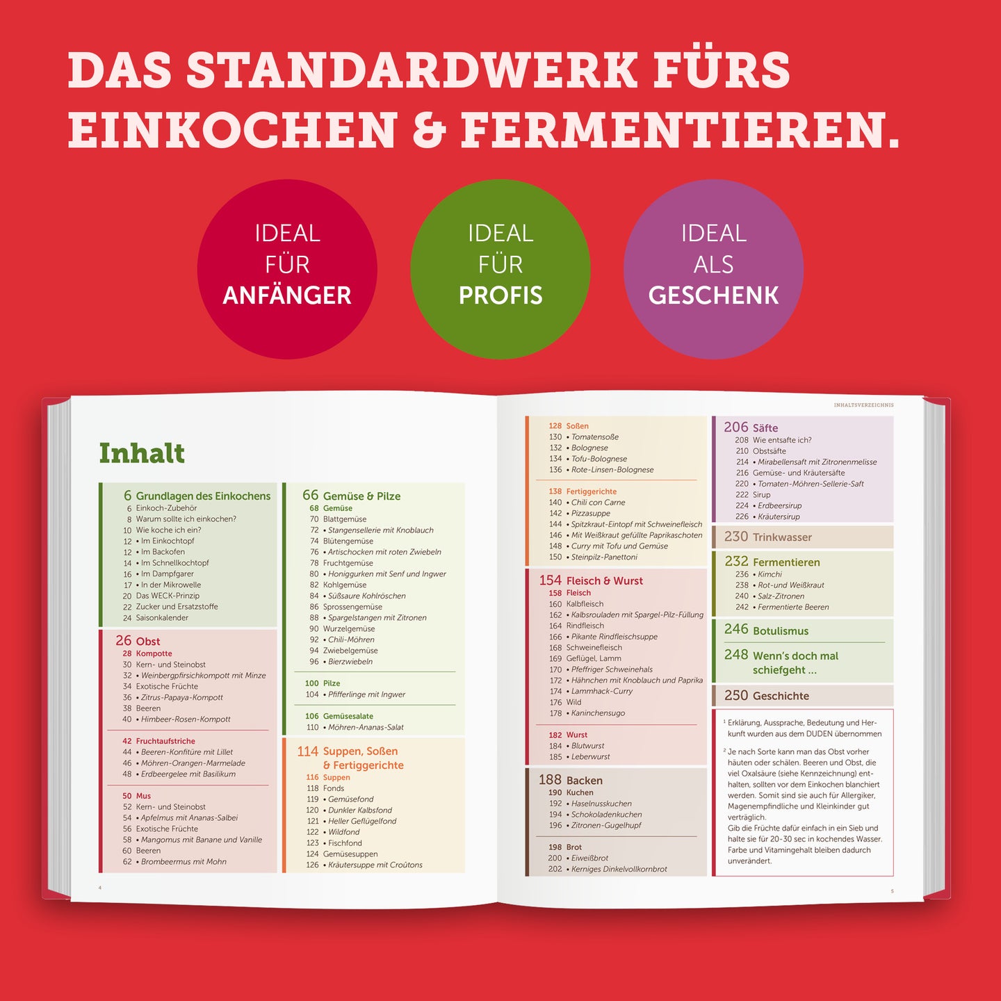 NEU! Das Original Einkochbuch zum Einkochen & Fermentieren