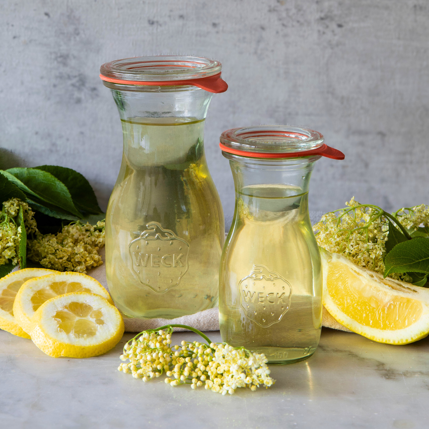 Saftflasche 150 ml mit Glasdeckel (6 St.)