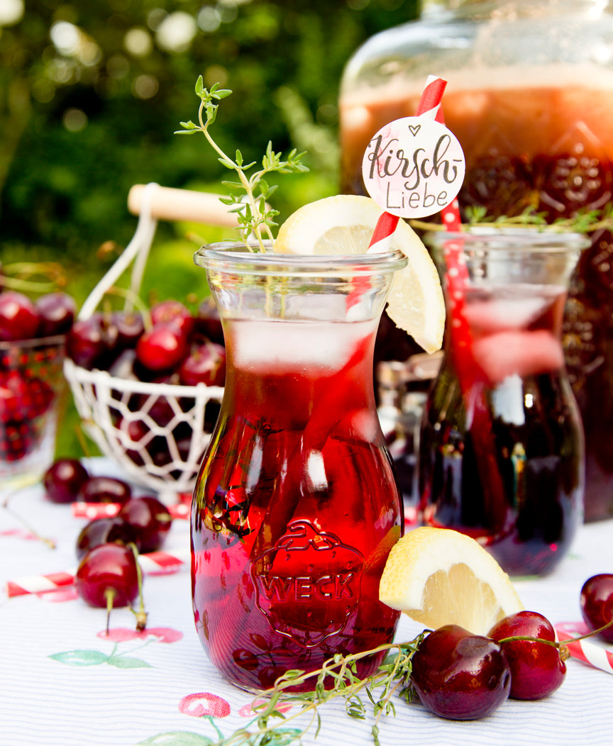 Saftflasche 290 ml mit Glasdeckel (6 St.)