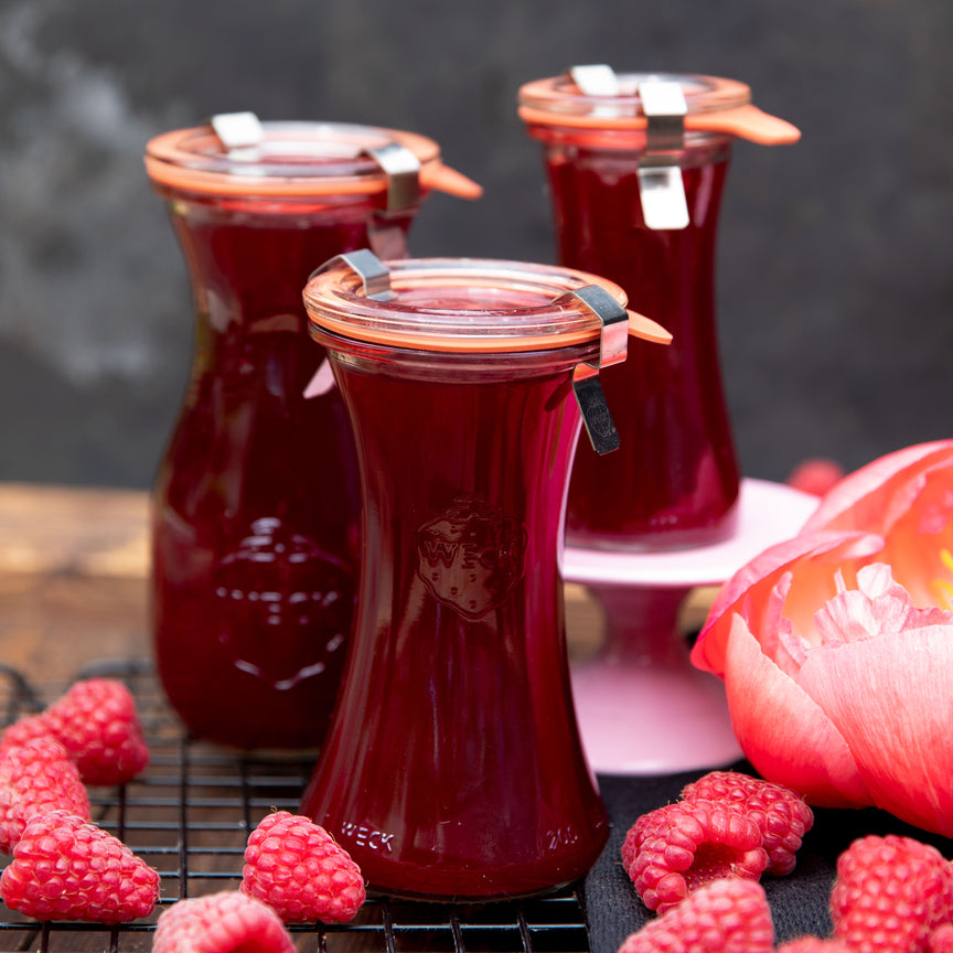 Delikatessen-Glas 200 ml mit Glasdeckel (6 St.)