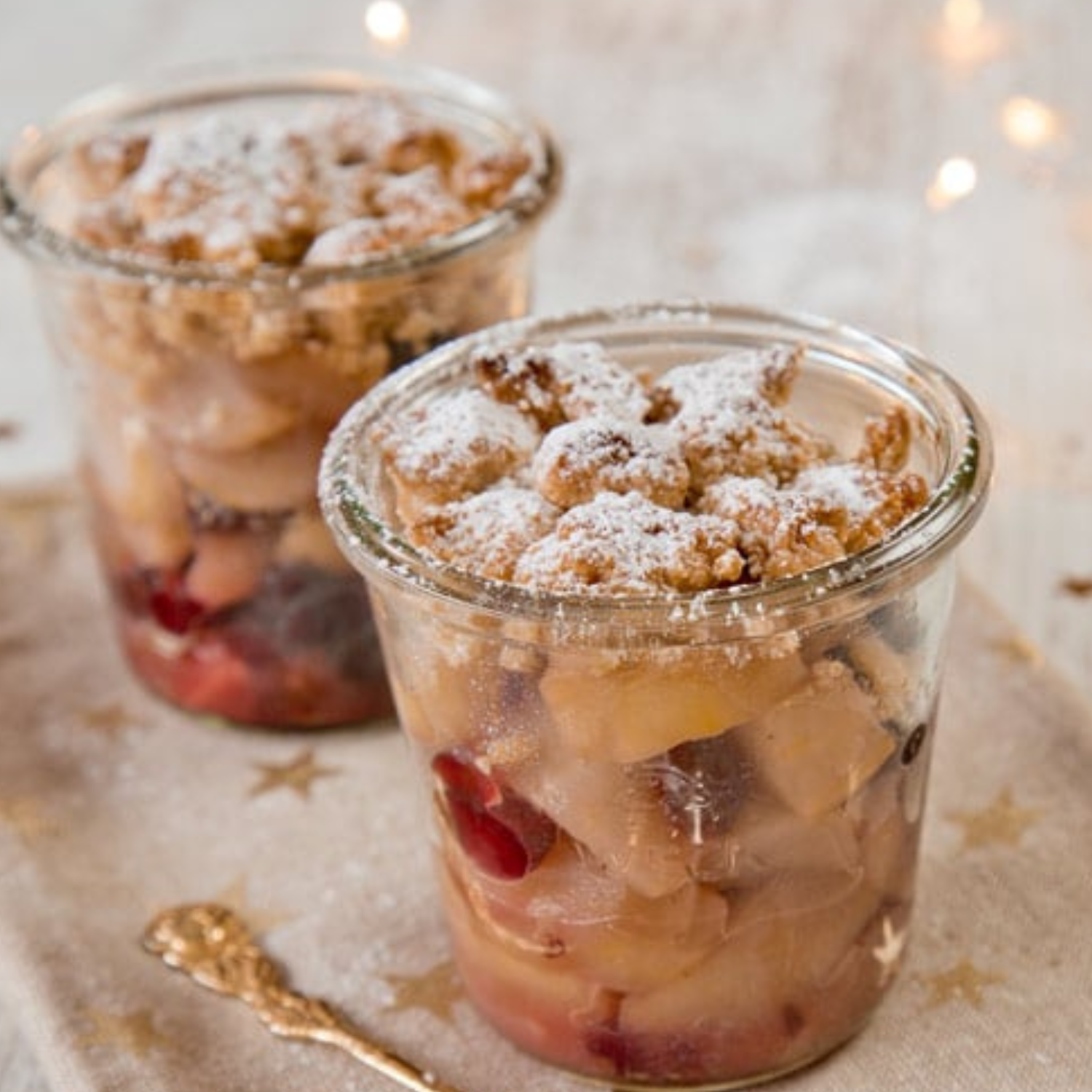 Birnen-Cranberry-Crumble