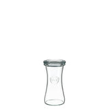 Barattolo in vetro gastronomico 160 ml con coperchio in vetro (6 pz)