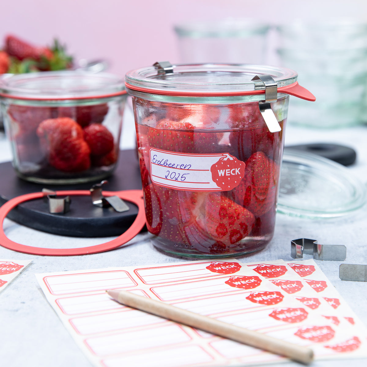 Selbstklebende Etiketten (100 St.) – WECK Online Shop
