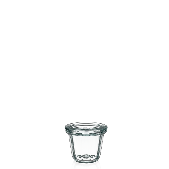 Gugelhupf-Glas 80 ml mit Glasdeckel (12 St.)