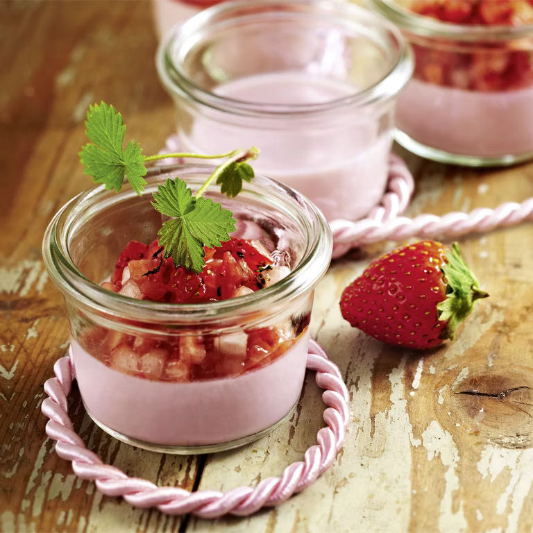 Erdbeer-Panacotta