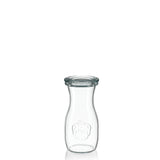 Caraffa in vetro 125 ml con coperchio in vetro (6 pz)
