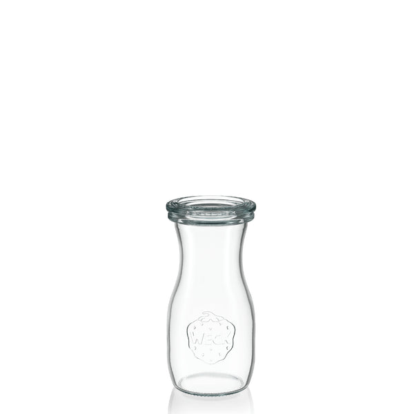Caraffa in vetro 125 ml con coperchio in vetro (6 pz)