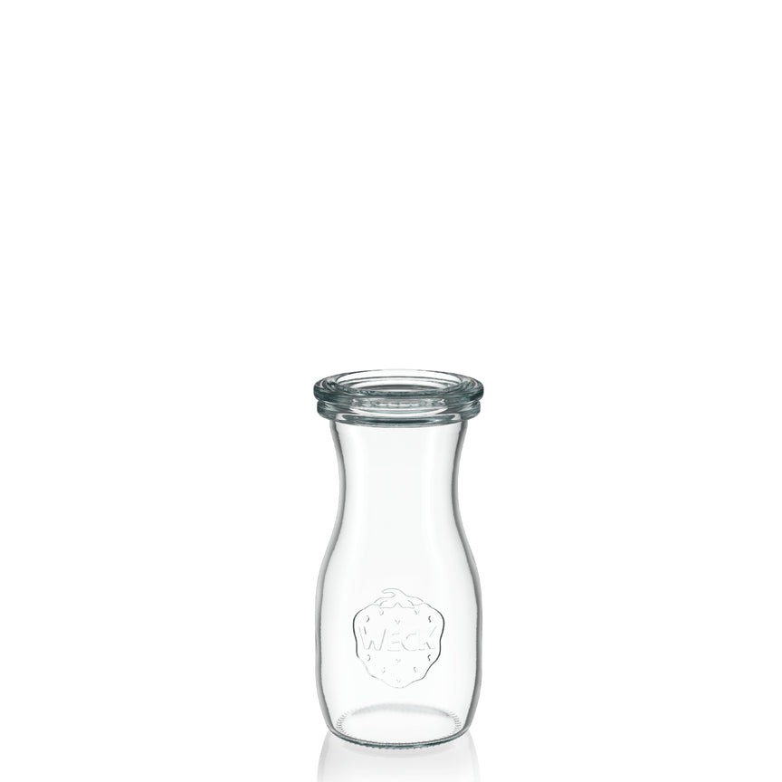 Glaskaraffe 125 ml mit Glasdeckel (6 St.)