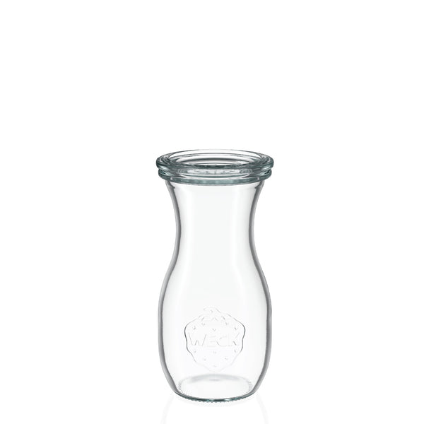 Caraffa in vetro 250 ml con coperchio in vetro (6 pz)