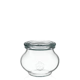 Schmuckglas 190 ml mit Glasdeckel (12 St.)
