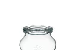 Schmuck-Glas 220 ml mit Glasdeckel (12 St.)