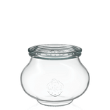 Schmuck-Glas 560 ml mit Glasdeckel (12 St.)