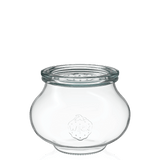 Schmuck-Glas 560 ml mit Glasdeckel (12 St.)
