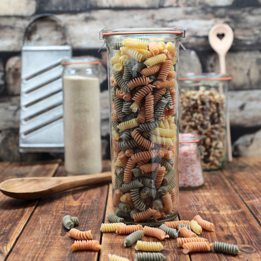 Sturz-Glas 1500 ml mit Glasdeckel (6 St.)