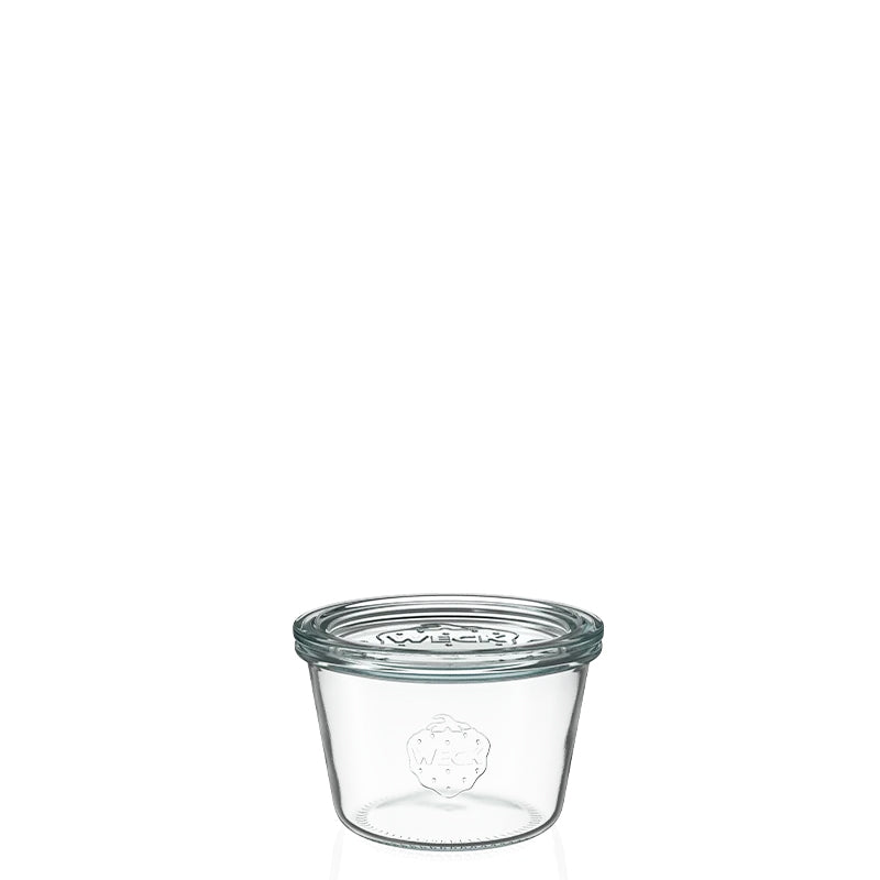 Tapered jar 280 ml with glass lid (6 pcs.)