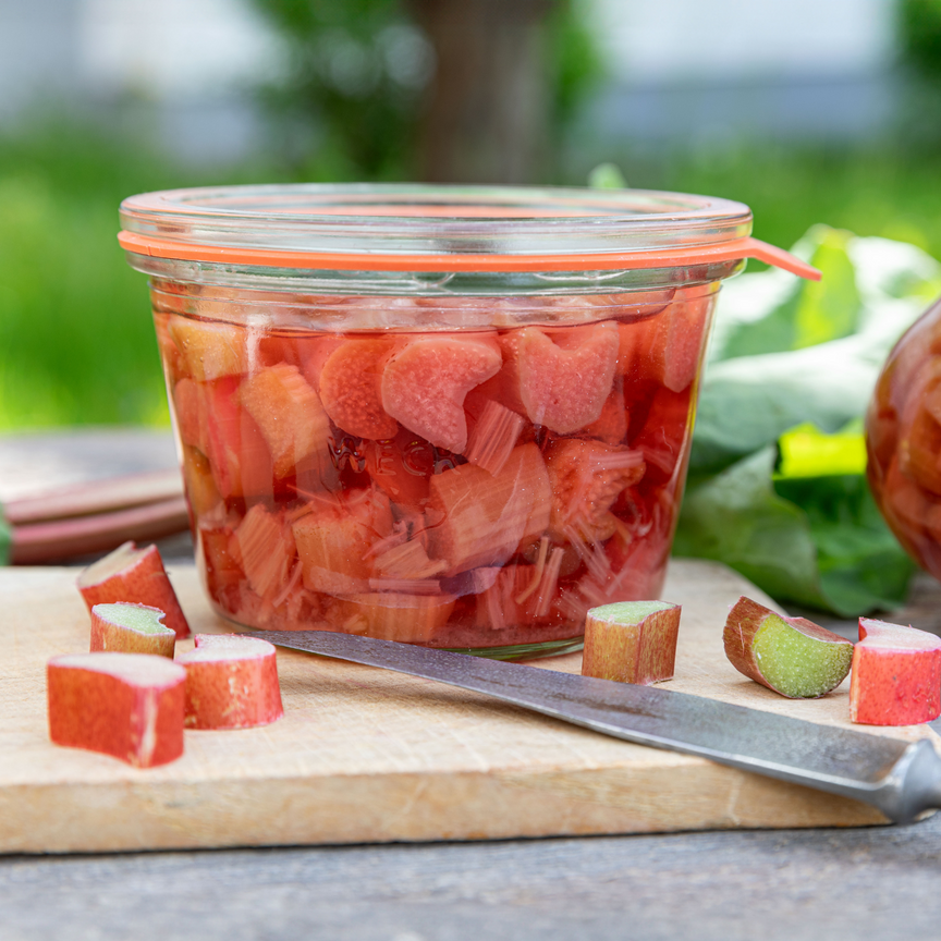 Sturz-Glas 370 ml mit Glasdeckel (6 St.)