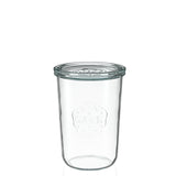 Tarro de conserva de 750 ml con tapa de vidrio (6 uds.)