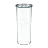 Glas med skrå kant, 1500 ml, med glaslåg (6 stk.)