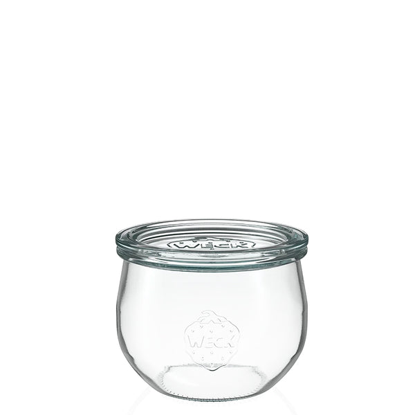 Barattolo in vetro tulipano 480 ml con coperchio in vetro (6 pz)