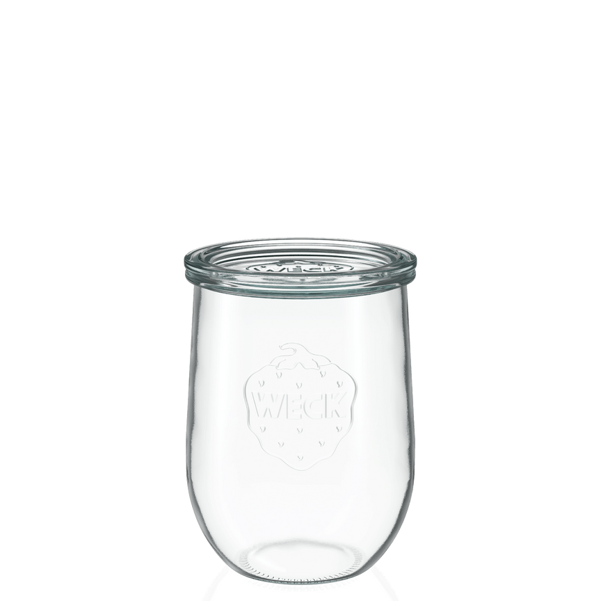 Tulpenglas 950 ml mit Glasdeckel (6 St.)
