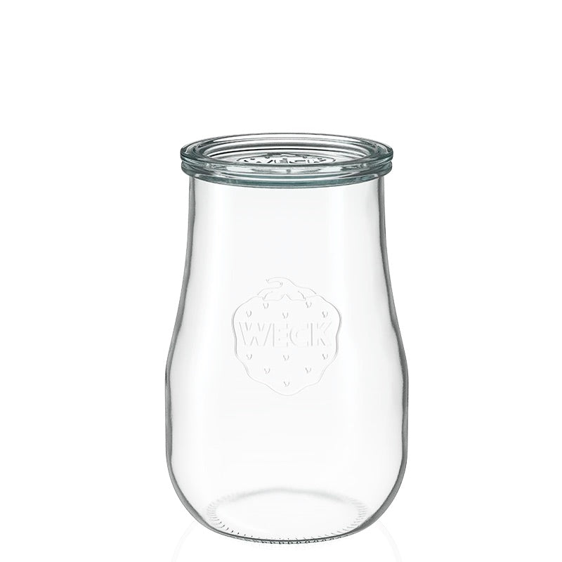 Tulpenglas 1650 ml mit Glasdeckel (4 St.)
