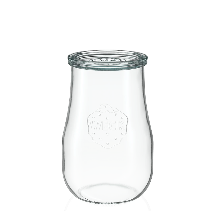 Tulpen-Glas 1750 ml mit Glasdeckel (4 St.)