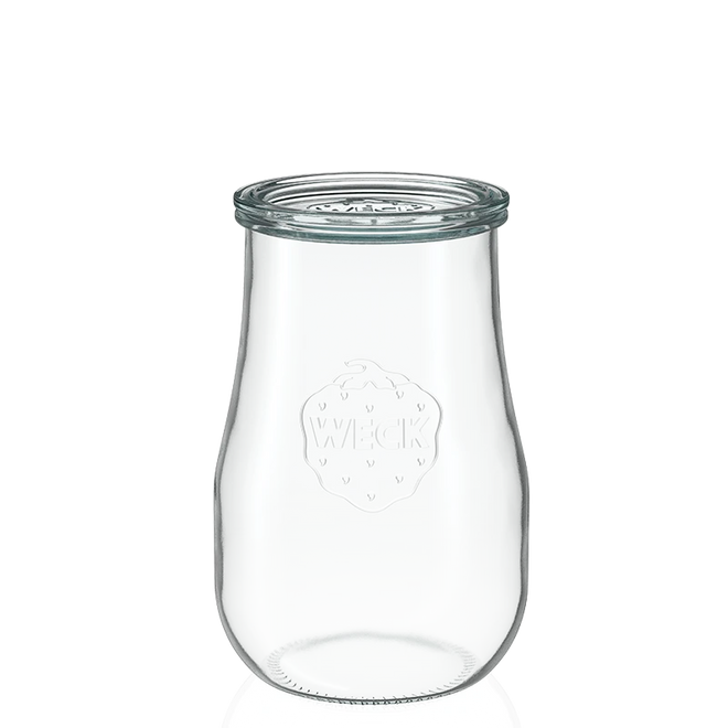 Tulpen-Glas 1750 ml mit Glasdeckel (4 St.)