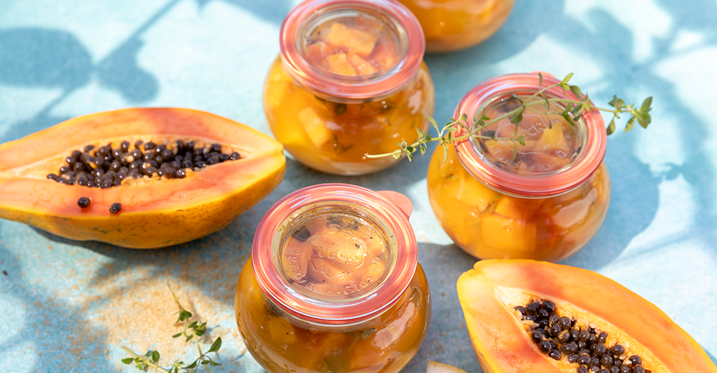 Zitrus-Papaya Kompott