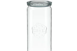 Zylinder-Glas 1040 ml mit Glasdeckel (6 St.)