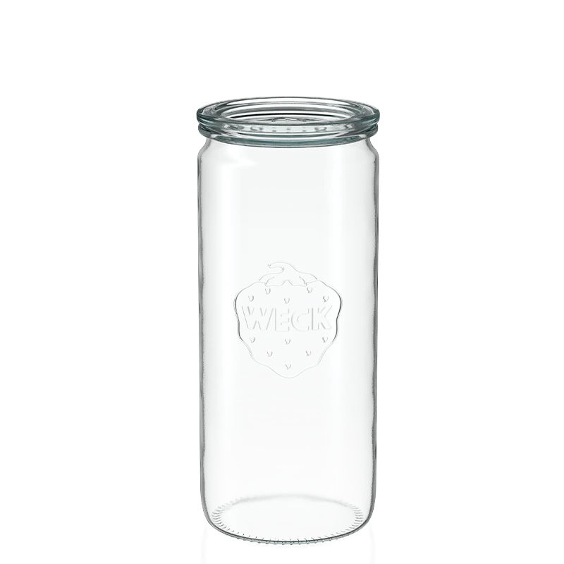 Zylinder-Glas 1040 ml mit Glasdeckel (6 St.)