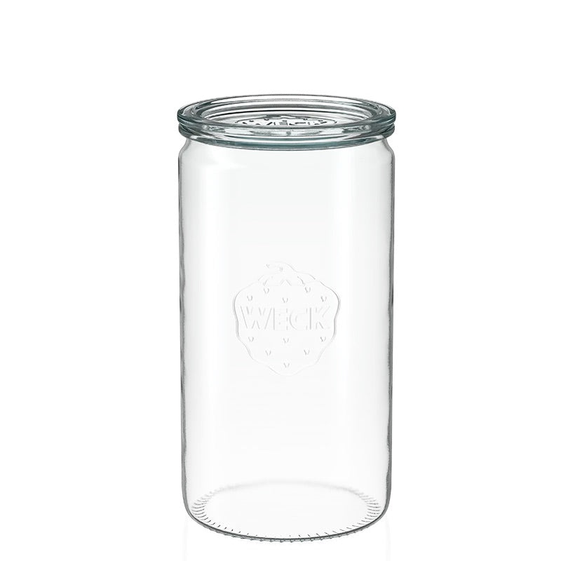 Cylinder jar 1450 ml with glass lid (6 pcs.)