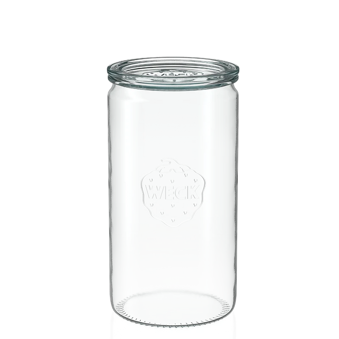 Zylinder-Glas 1590 ml mit Glasdeckel (6 St.)