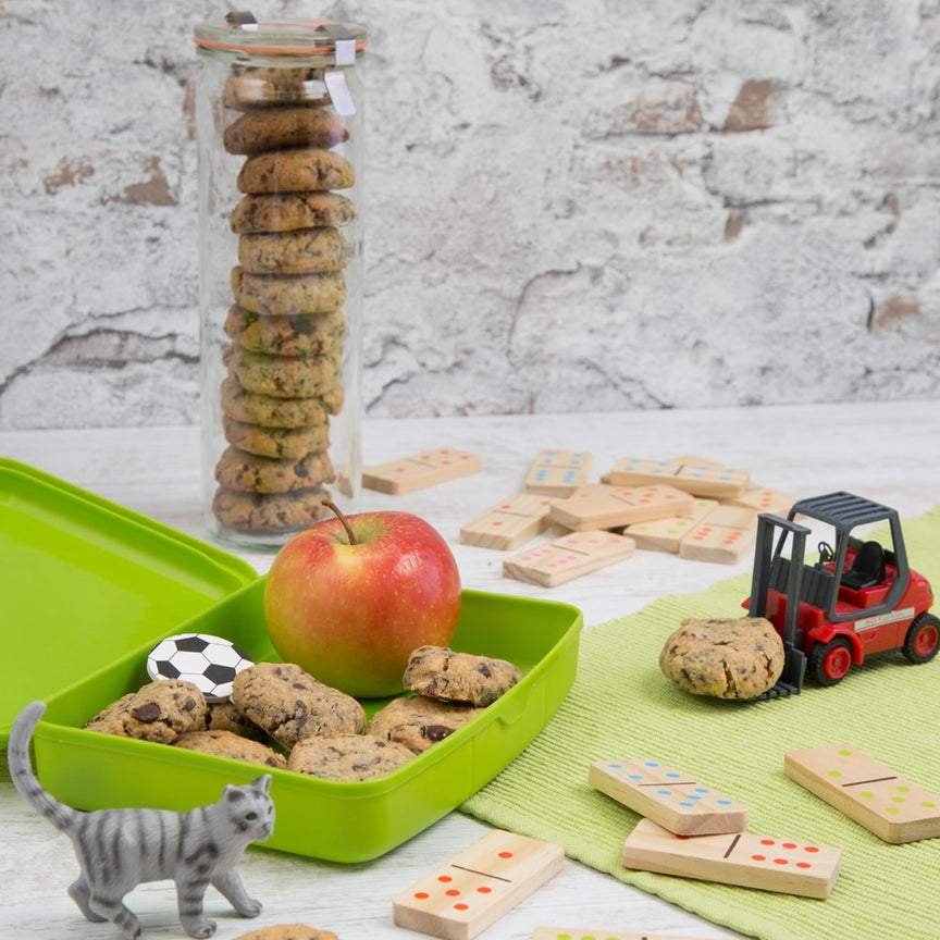 Zylinder-Glas 600 ml mit Glasdeckel (6 St.)